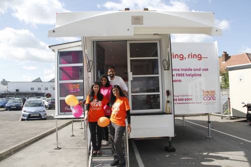 Joining the Breast Cancer Awareness Roadshow in London, UK